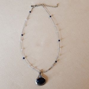 Lia Sophia Baja Navy Necklace